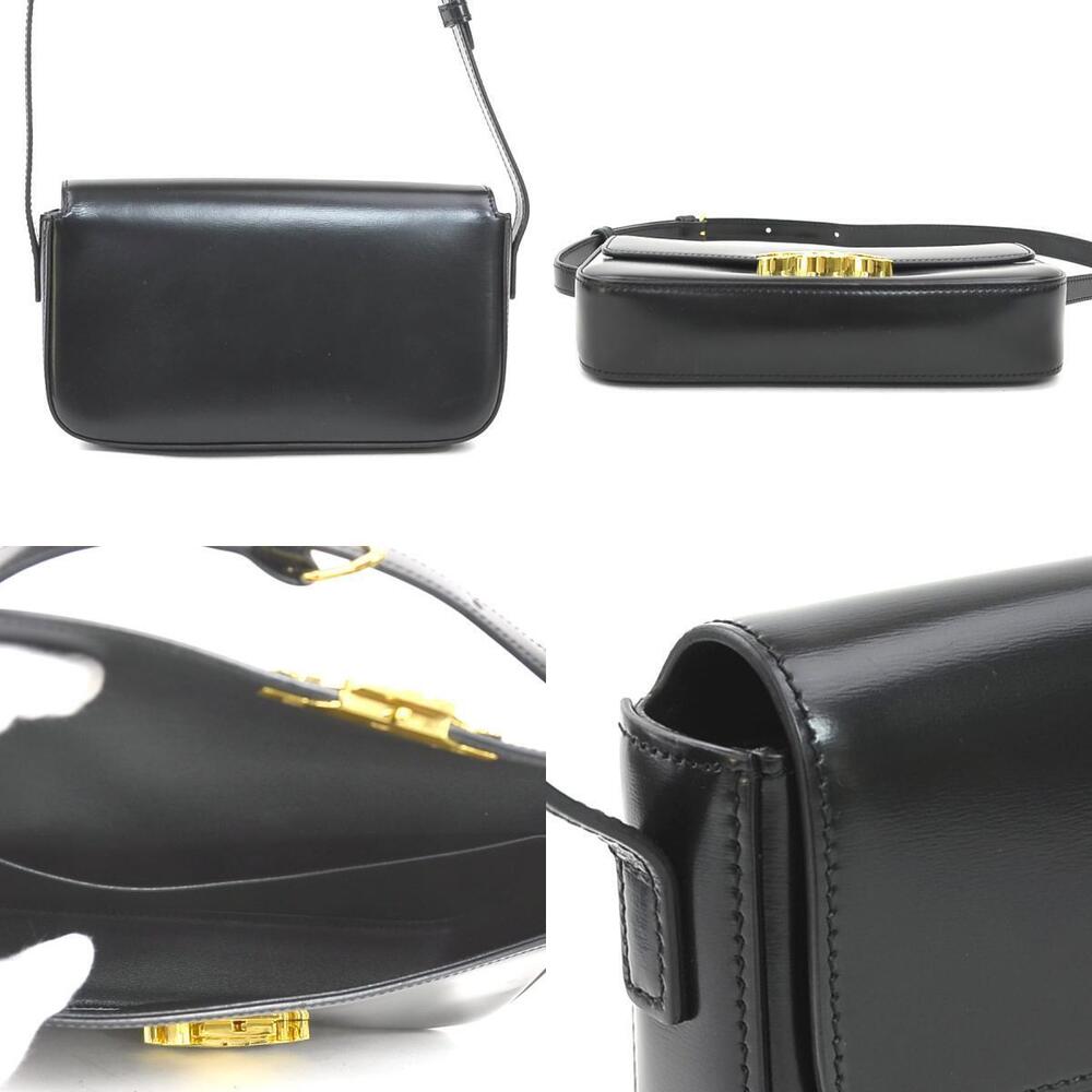Celine Black Triomphe Bag Shoulder Leather - Picture 3 of 4